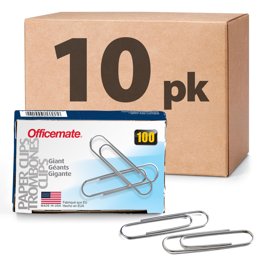 Dennis Lab Stationery Heavy Duty Paper Clips Assorted