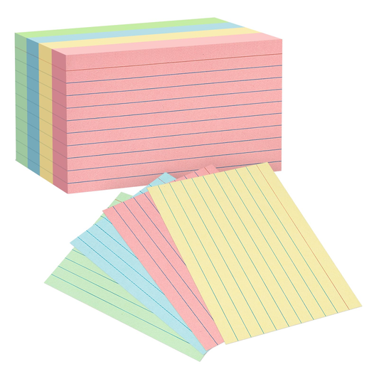 Dennis Lab Stationery Clear Index Cards Navy