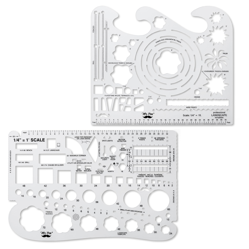 Dennis Lab Stationery Ruler Set Sage
