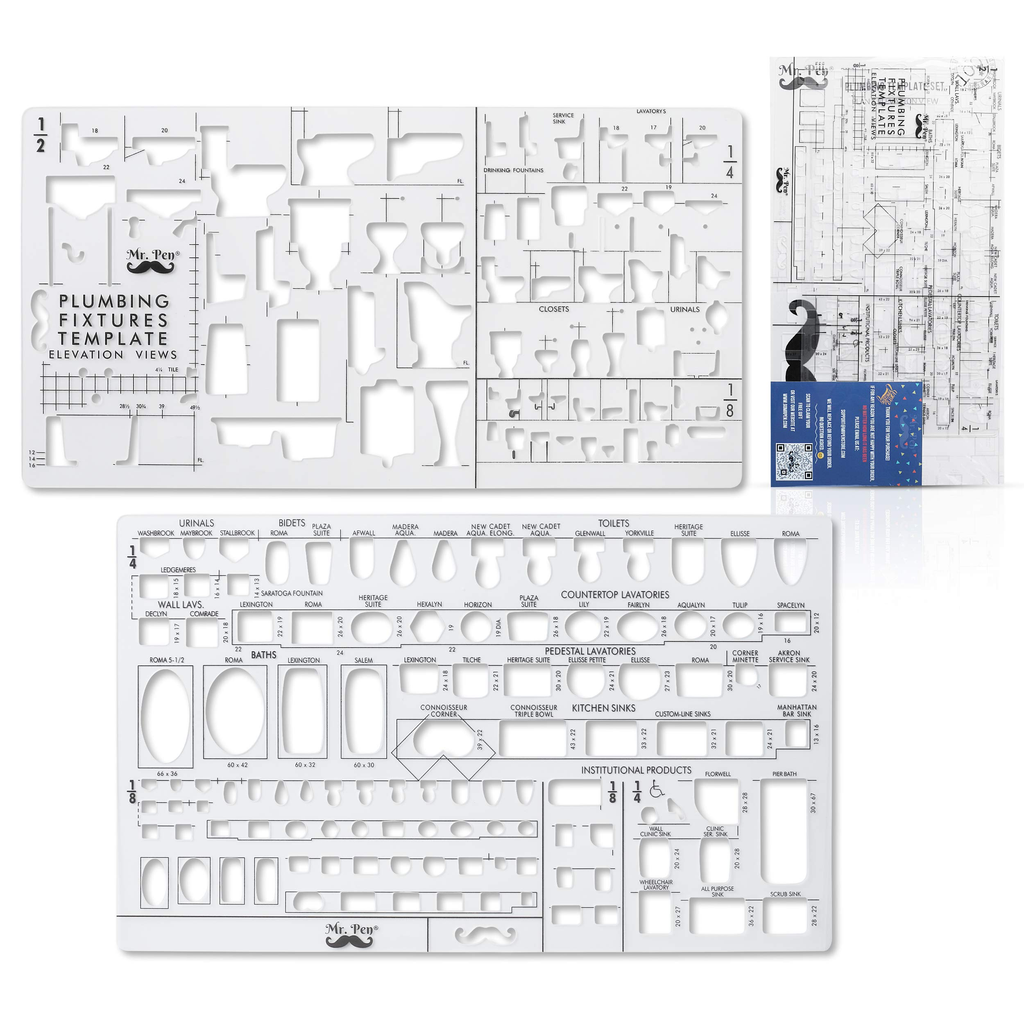 Dennis Lab Stationery Ruler Set Navy
