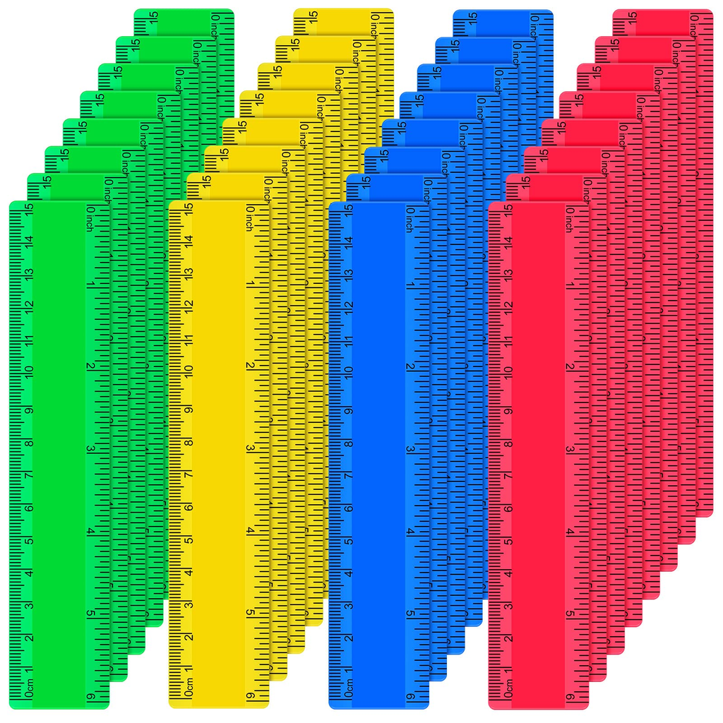 Dennis Lab Stationery Assorted Ruler Set Clear