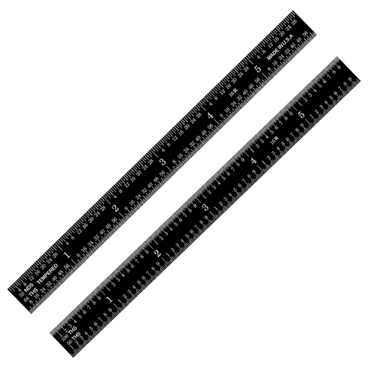 Dennis Lab Stationery Large Ruler Set Black