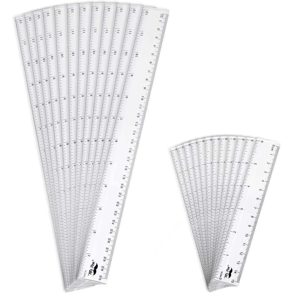 Dennis Lab Stationery Classic Ruler Set Black