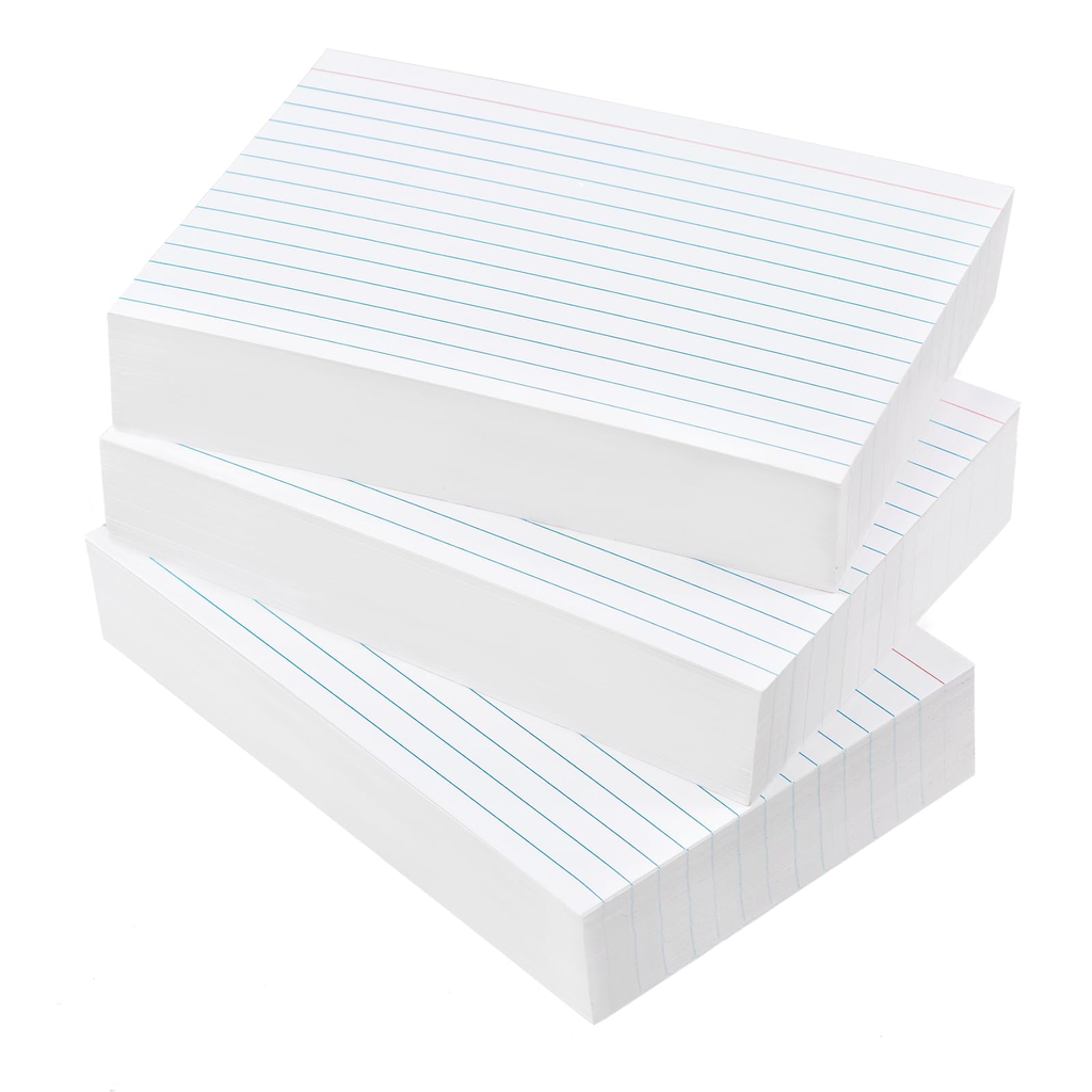 Dennis Lab Stationery Premium Index Cards White